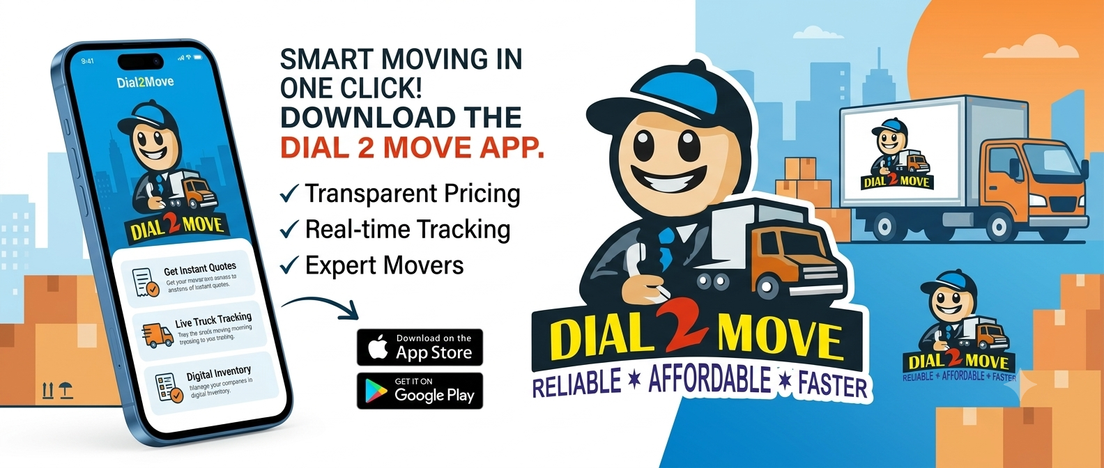 Dial2Move App Poster